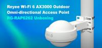 RUIJIE REYEE RG-RAP6262 AX3000 1 PORT 2402MBPS 2.4 5GHz 2x2 MIMO OUTDOOR ACCESS PON Wi-Fi 6 Wi-Fi 5 Wi-Fi 4 